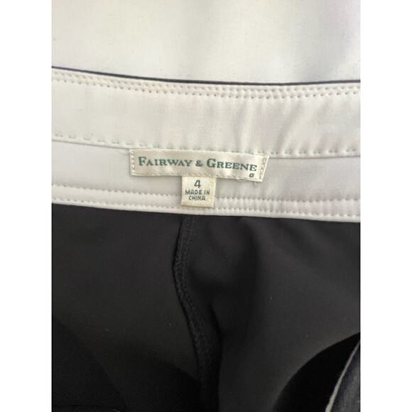 Fairway & Greene black golf skort side zip women's size 4 - Picture 4 of 5